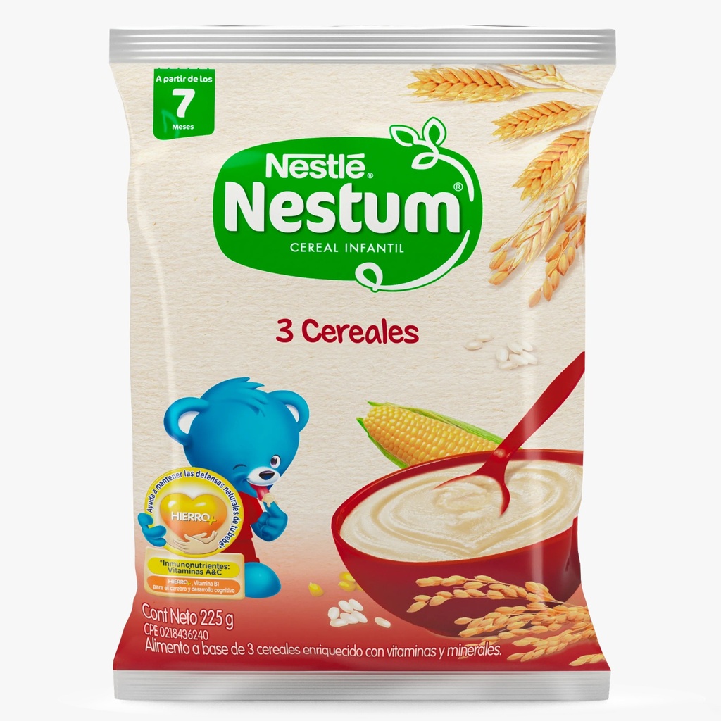 NESTUM 3CEREALES 225gr UND