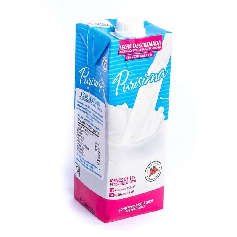 LECHE DESCREMADA UHT TUNAL UND