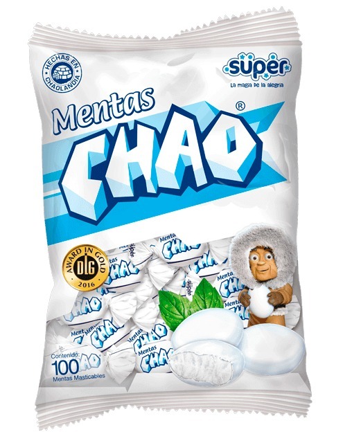 CARAMELO CHAO MENTA X100 PAQ