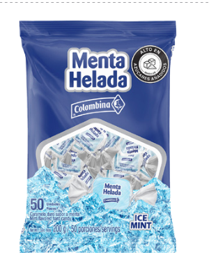 CARAMELO MENTA HELADA X100 PAQ