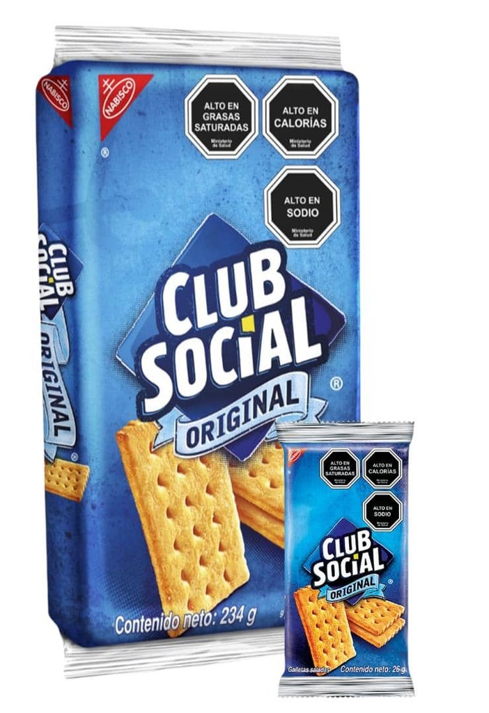 [489] GALLETA CLUB SOCIAL 156gr 1X6 PAQ