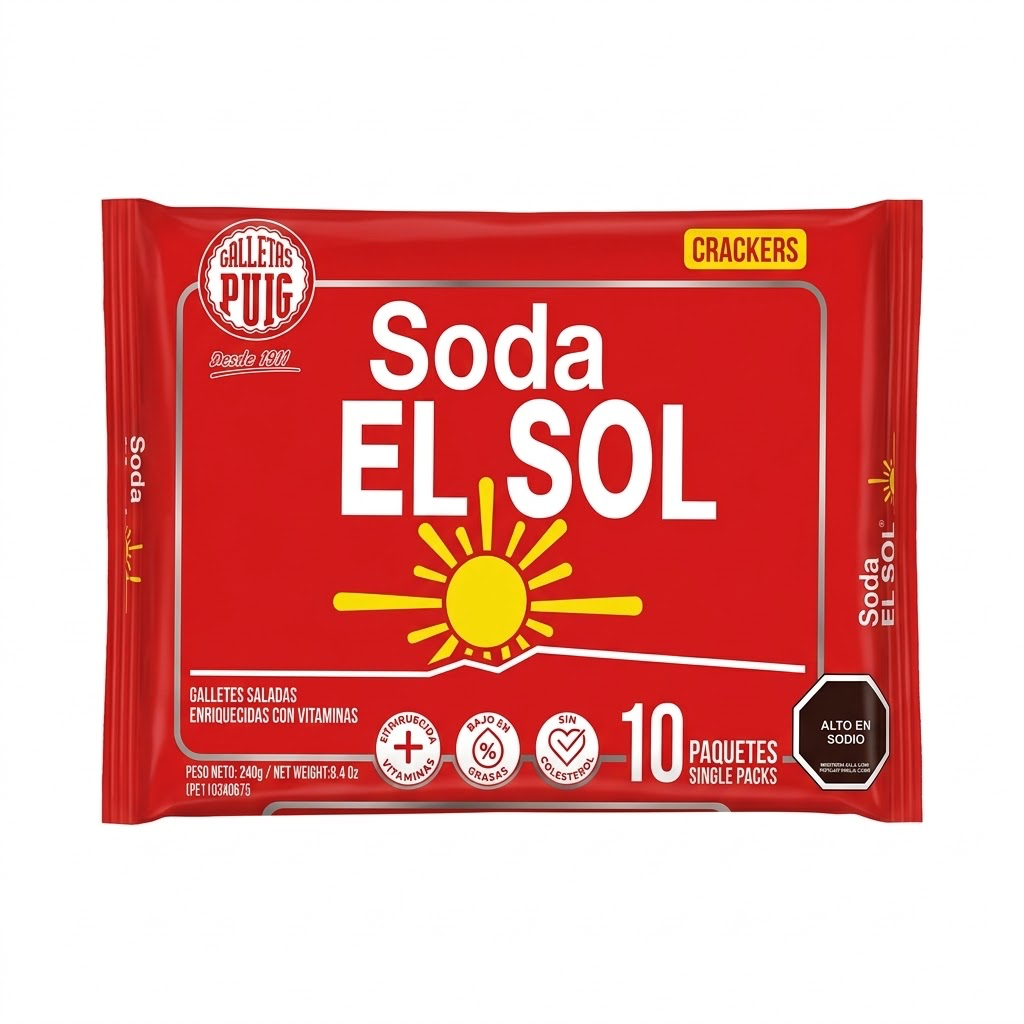 [205] GALLETA SODA EL SOL 1x10 PAQ