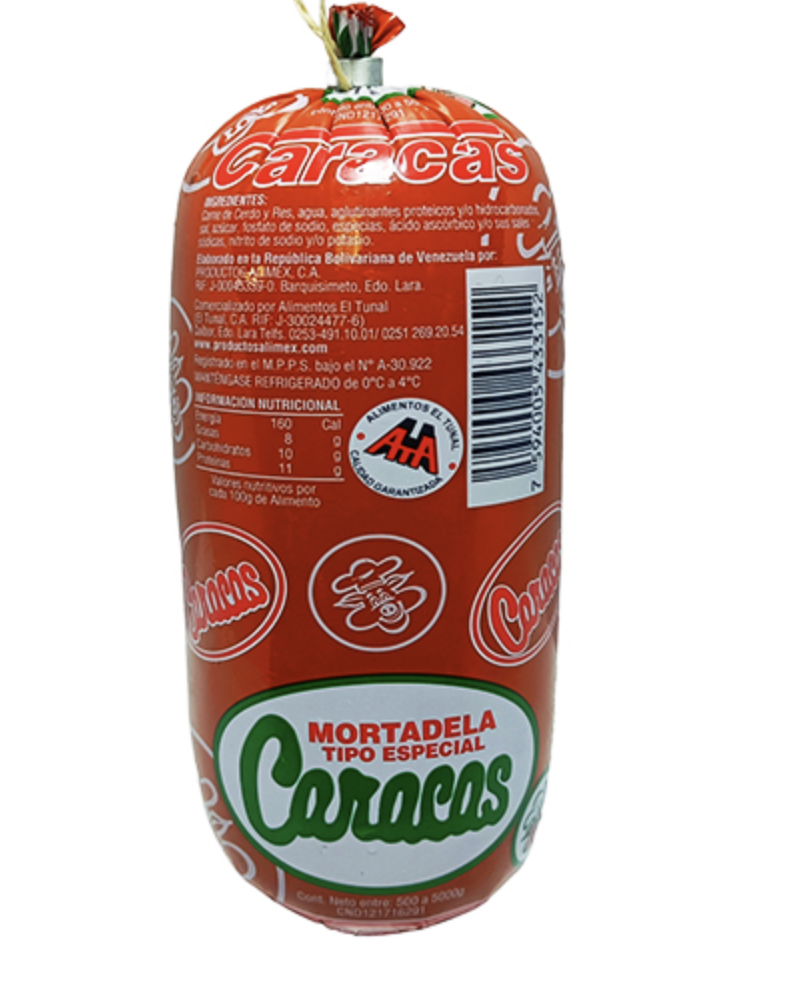 MORTADELA CARACAS CARNE 500gr