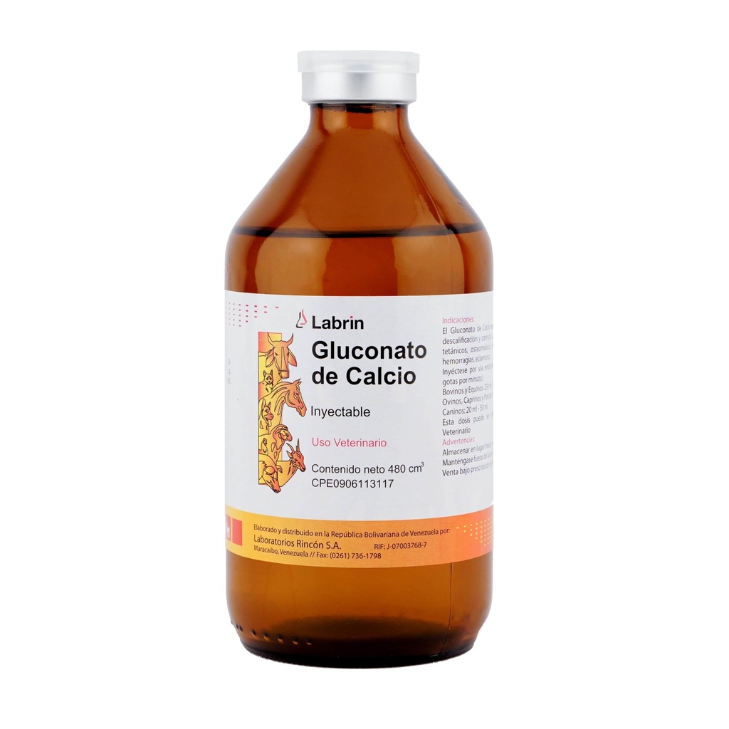 GLUCONATO DE CALCIO LABRIN 480ML UND