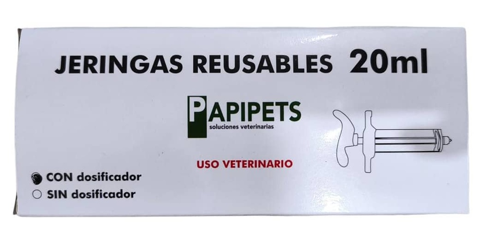 JERINGA REUSABLE 20ML UND