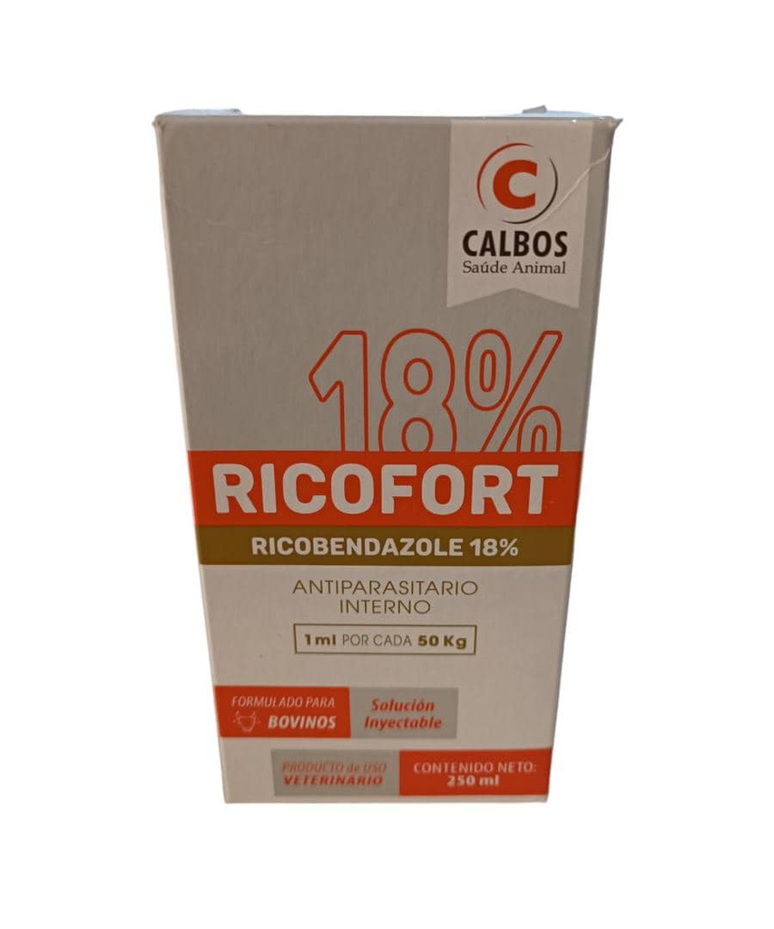 RICOFORT RICOBENDAZOL 18% 250ML UND