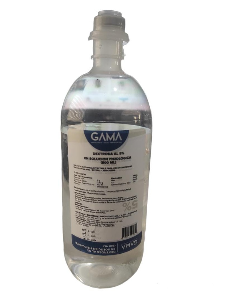 SOLUCION DEXTROSA 5% 500mL UND