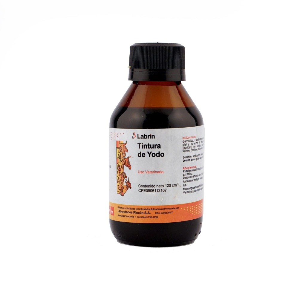 TINTURA DE YODO LABRIN 120ML UND