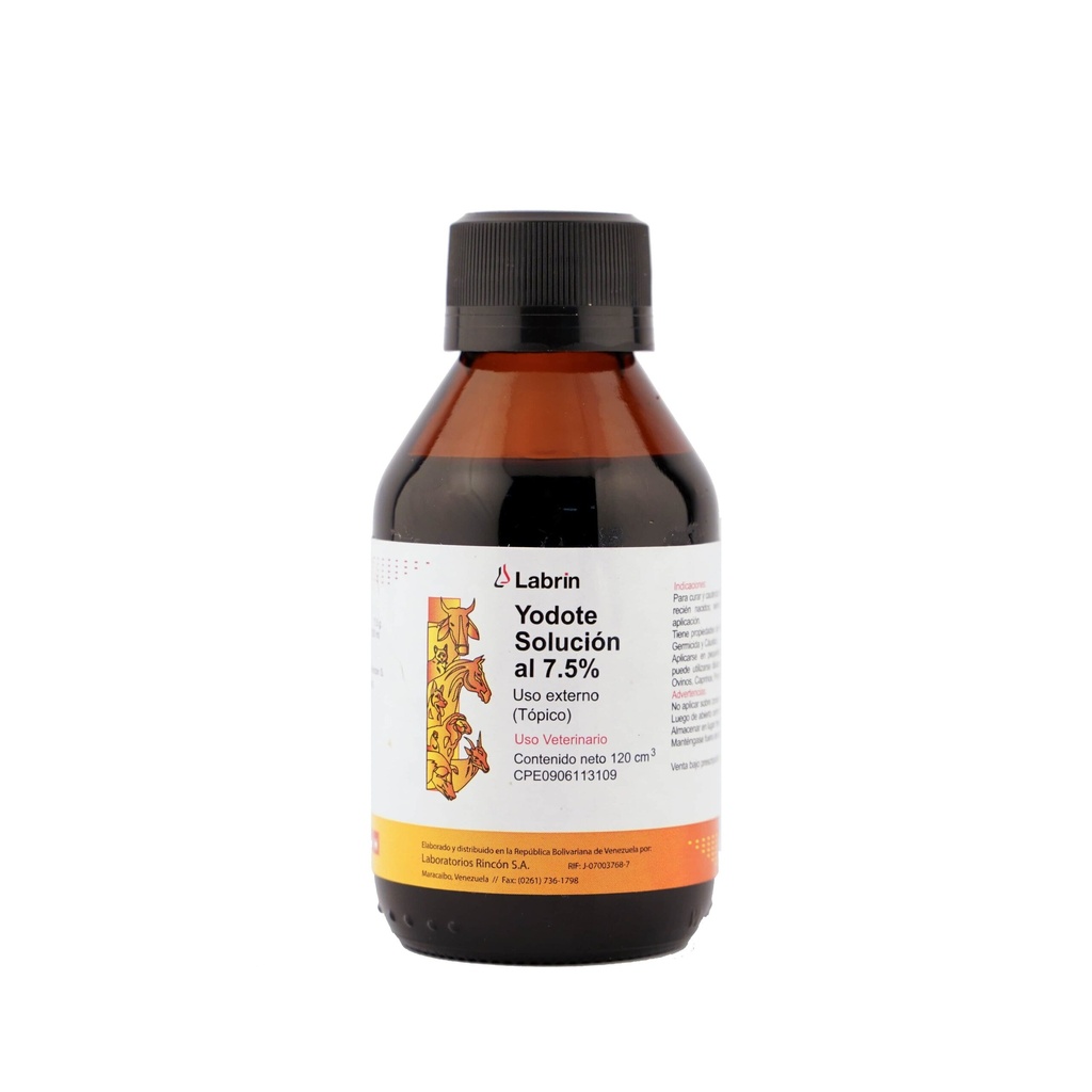 YODOTE SOLUCION 7,5% LABRIN 120ML UND