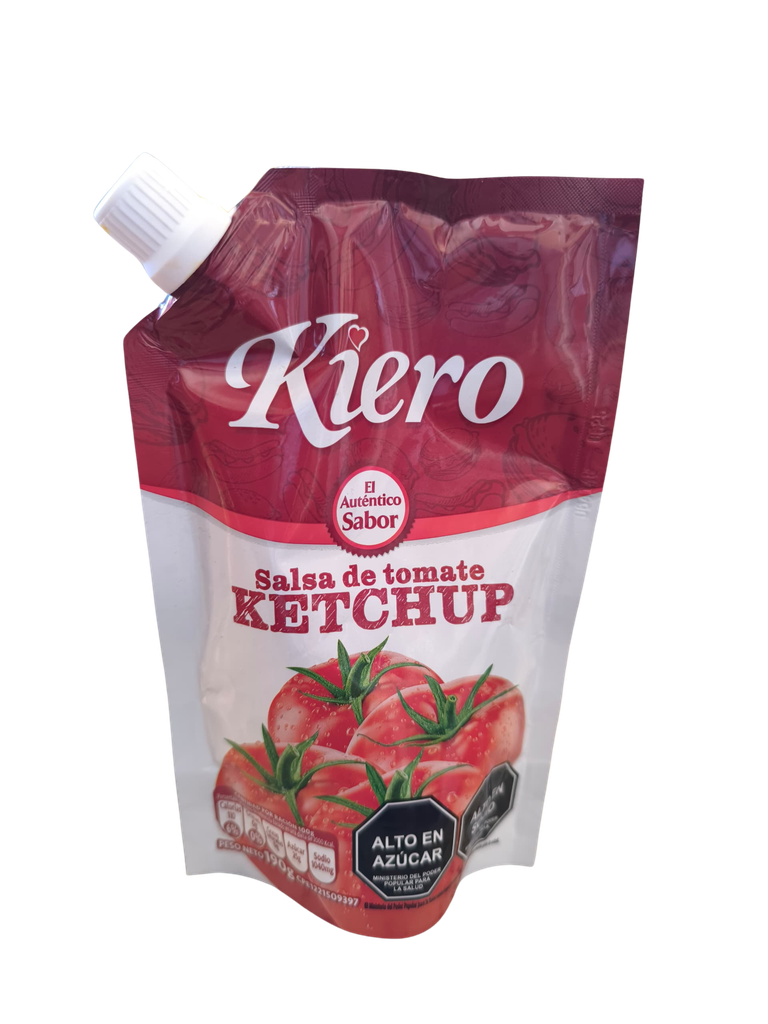 SALSA DE TOMATE KETCHUP KIERO DOYPACK 190gr UND
