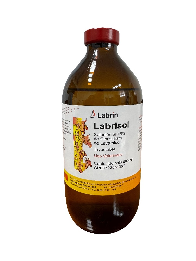 LABRISOL LABRIN INY 500mL UND (LEVAMISOL 15%)