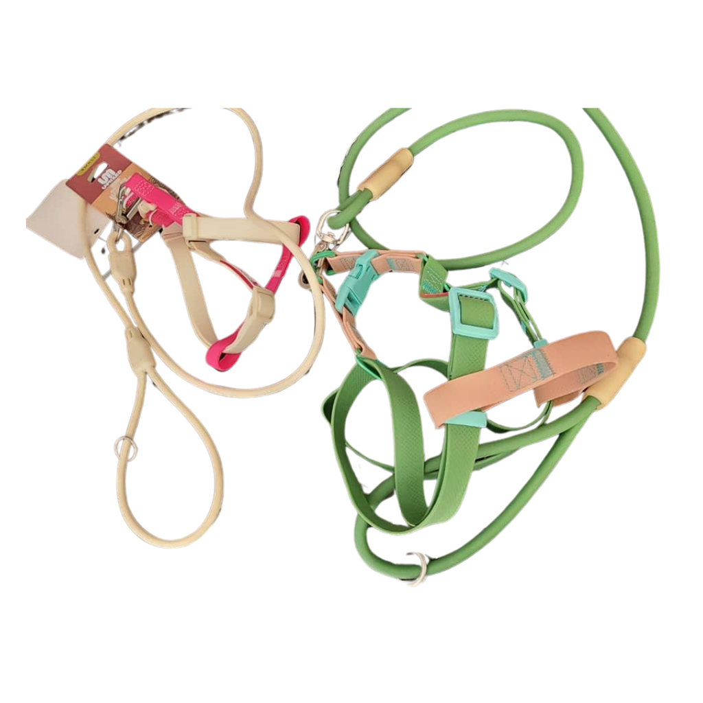 PECHERA CON PASEADOR  DE GOMA PARA MASCOTAS TALLA M