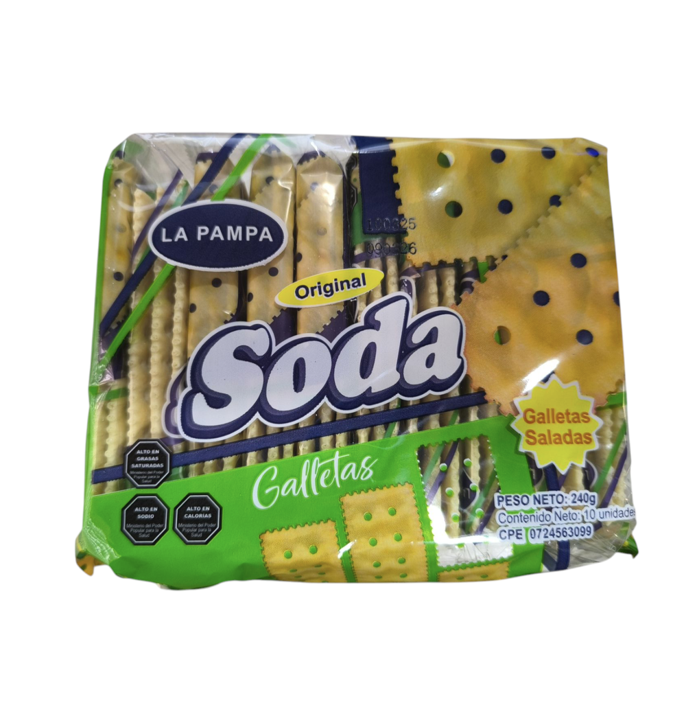 GALLETA DE SODA LA PAMPA PAQ 240GR
