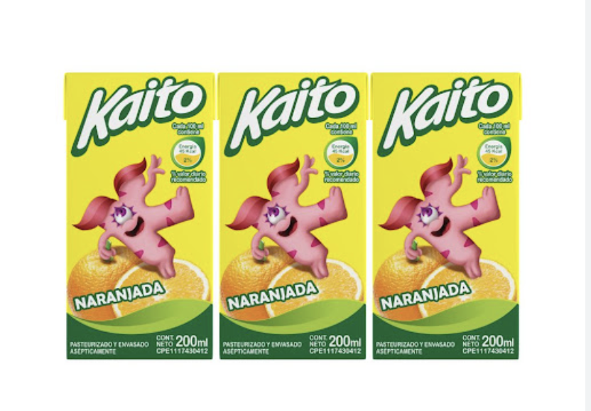 JUGO P/NIÑO KAITO NARANJADA TRIPACK 200ML