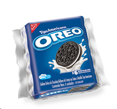 GALLETA OREO TIPO AMERICANA PAQUETE X 6