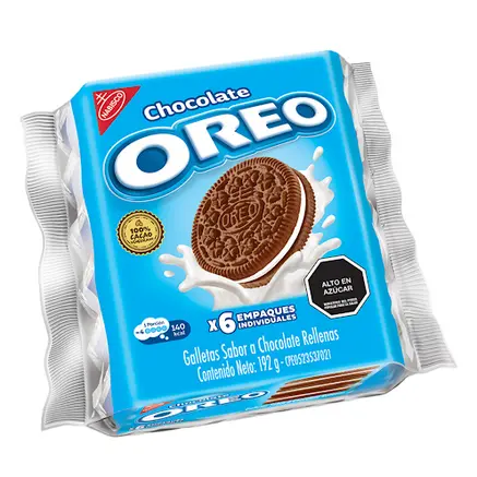 GALLETA OREO CHOCOLATE PAQUETE X 6 