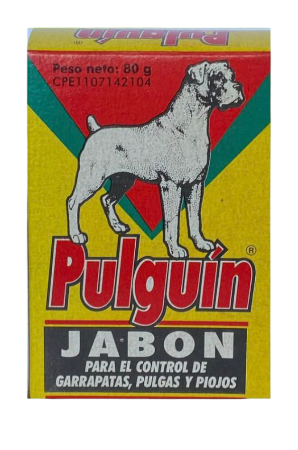 JABON PARA PERROS PULGUIN 80GR