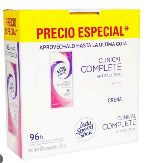 DESODORANTE LADY SS CLINICAL POWDER 20X9G  