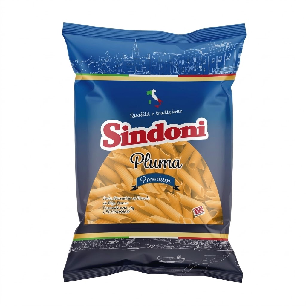 PASTA CORTA SINDONI PREMIUN PLUMITA 1Kg UND