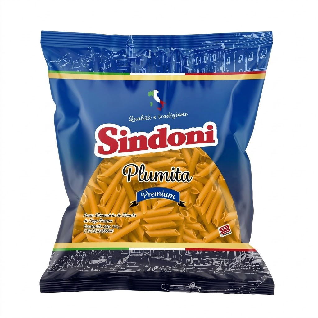 PASTA CORTA SINDONI PREMIUN PLUMITA 500gr UND