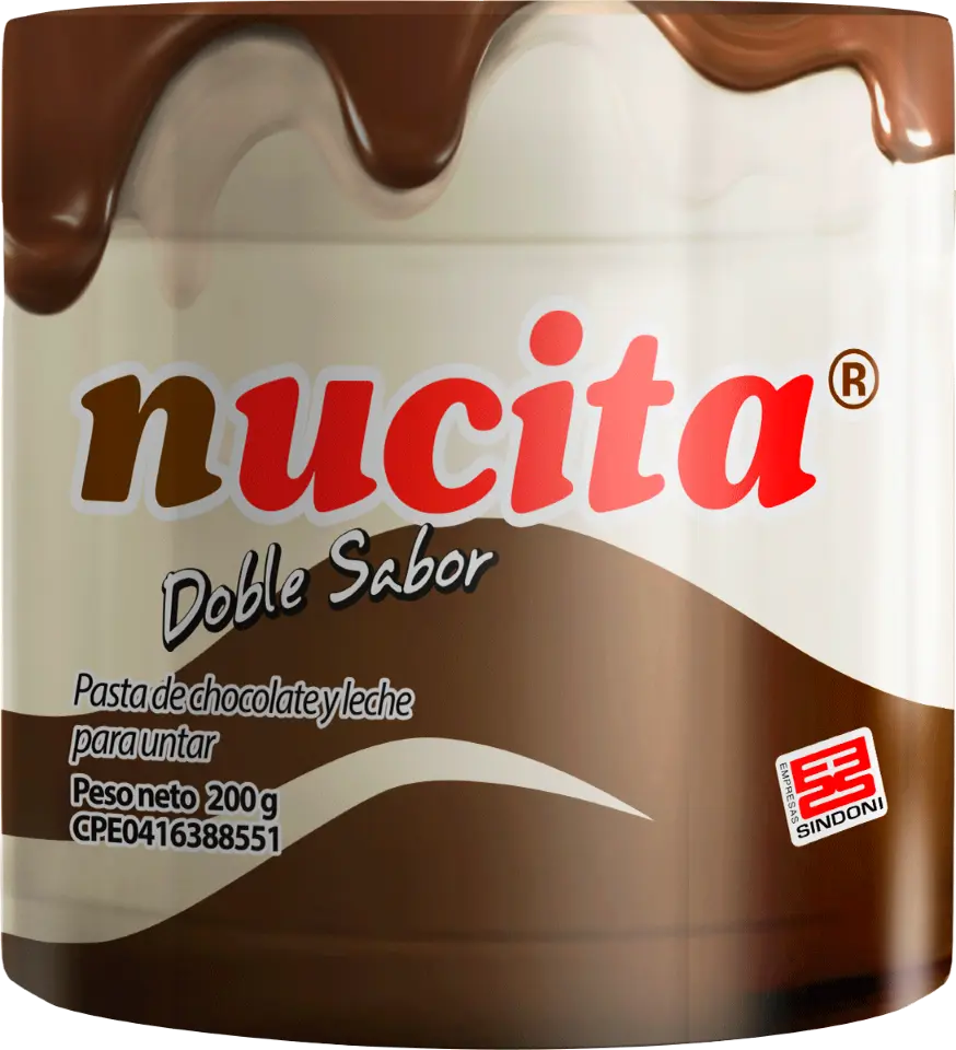 NUCITA DOBLE SABOR V.PLASTICO 200gr UND