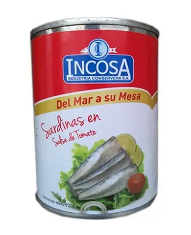 SARDINA INCOSA EN TOMATE EC 170gr UND