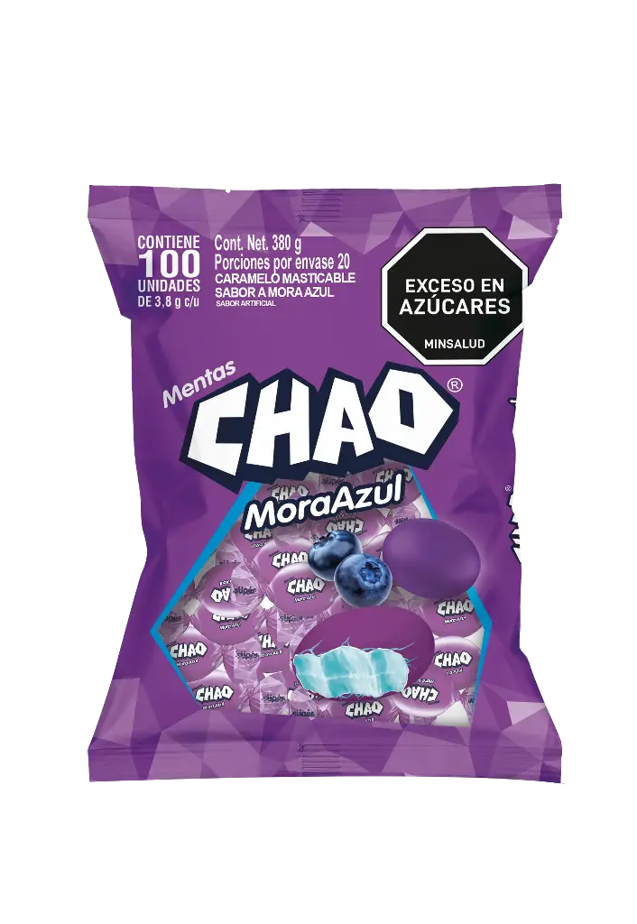 CARAMELO CHAO MORA X100 PAQ
