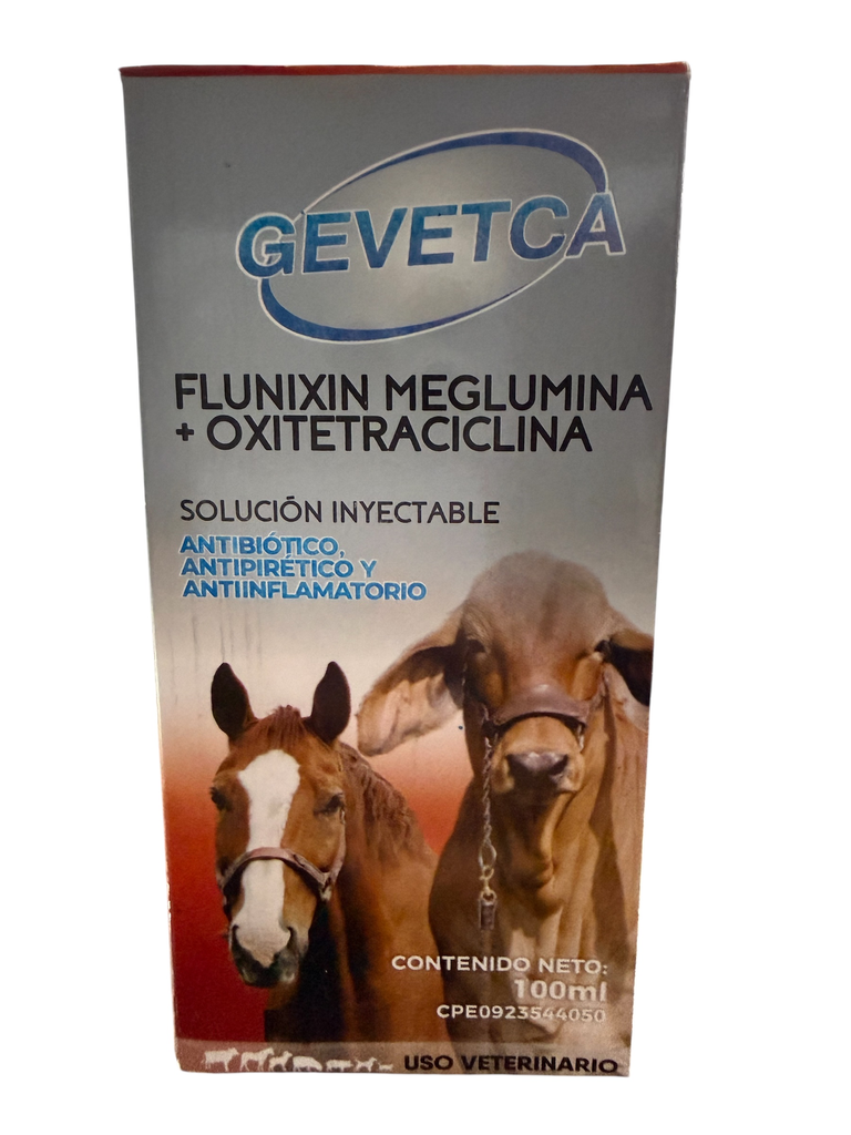 FLUNIXIN DE MEGLUMINE+OXITETRA 100ML GEVETCA FYNACOL