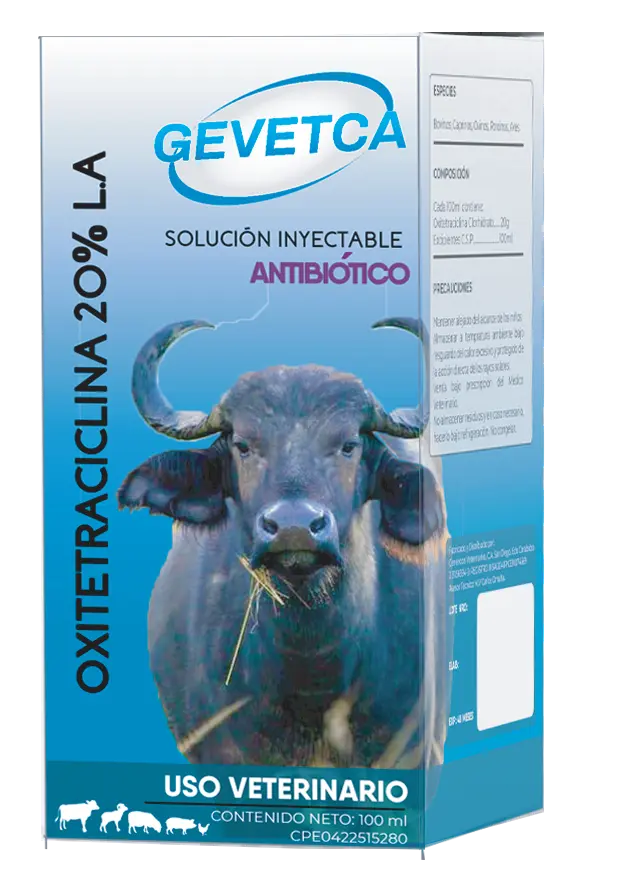 OXITETRACICLINA 20% INYECTABLE 100ML GEVETCA