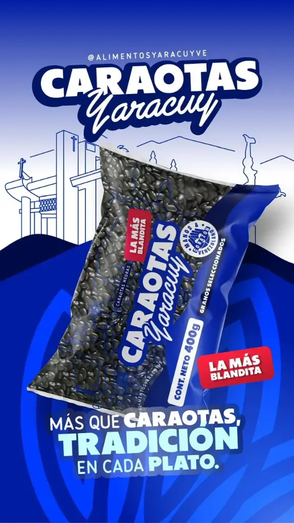 CARAOTAS NEGRAS YARACUY 400gr UND