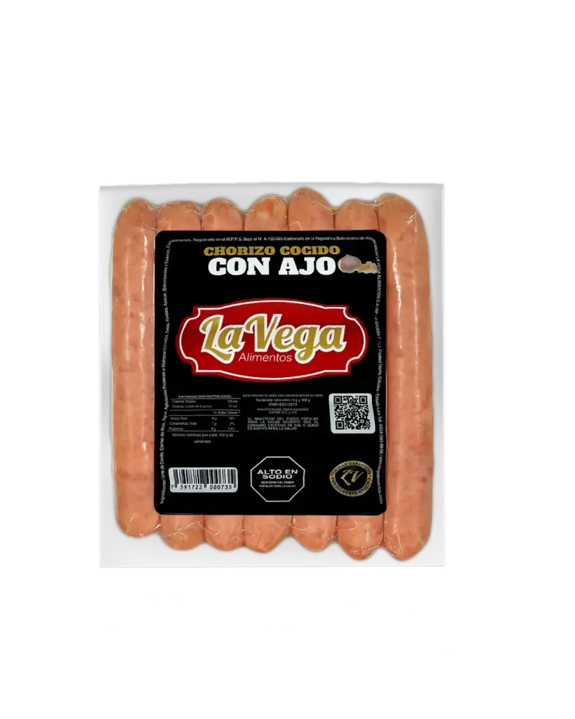 CHORIZO DE AJO LA VEGA PAQUETE 1X7