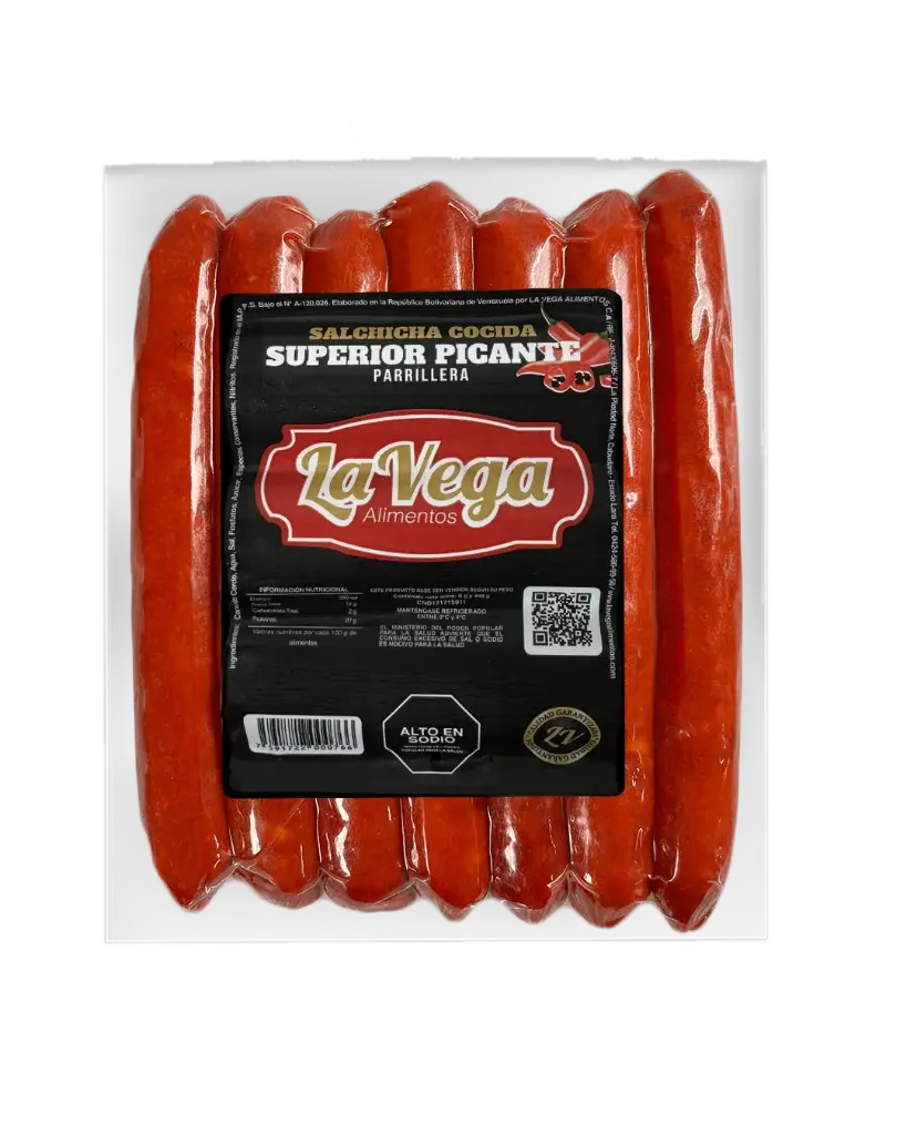 CHORIZO PARRILLERO PICANTE LA VEGA CAL21 PAQ 1X7