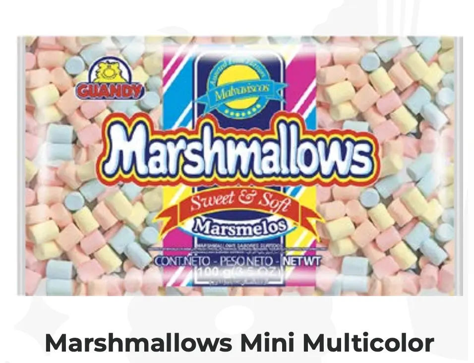 MARSHMALLOWS MINI MULTICOLOR 100gr UND