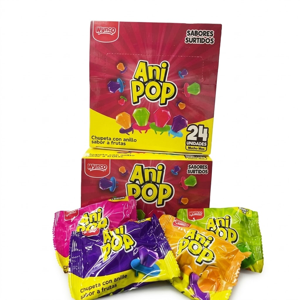 CHUPETA ANILLO ANIPOP DISPLAY X24