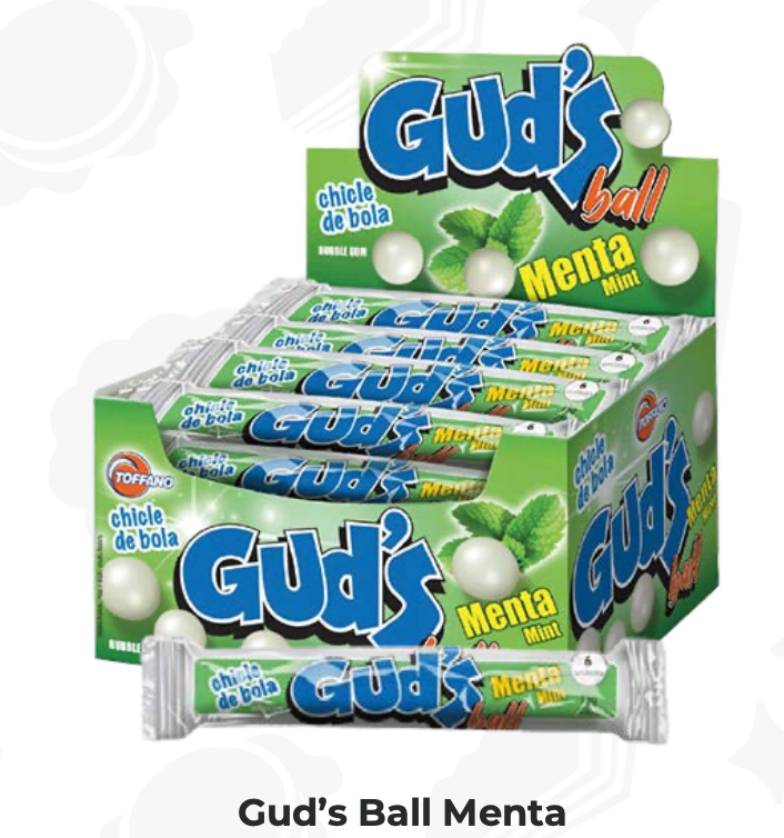CHICLE GUD’S BALL MENTA 24D X 18U