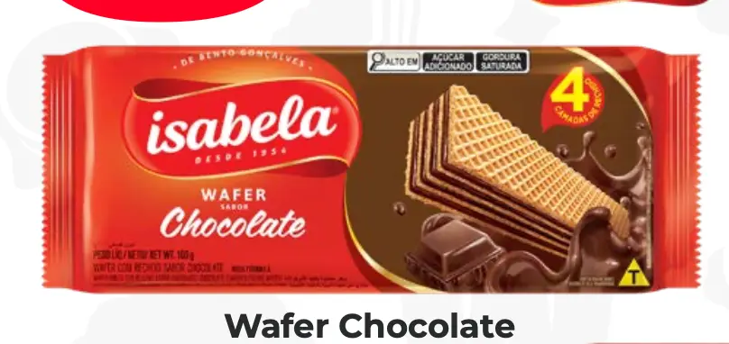 WAFER ISABELA CHOCOLATE 100gr UND 