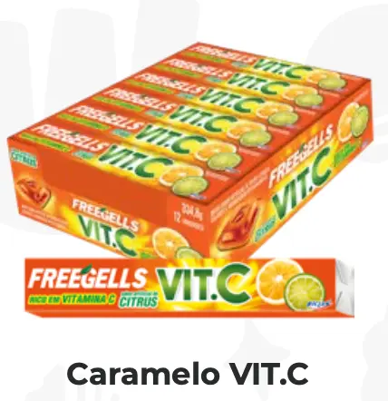 CARAMELO FREEGELLS VIT C DISPLAY X12 
