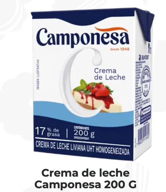 CREMA DE LECHE CAMPONESA 200GR UND