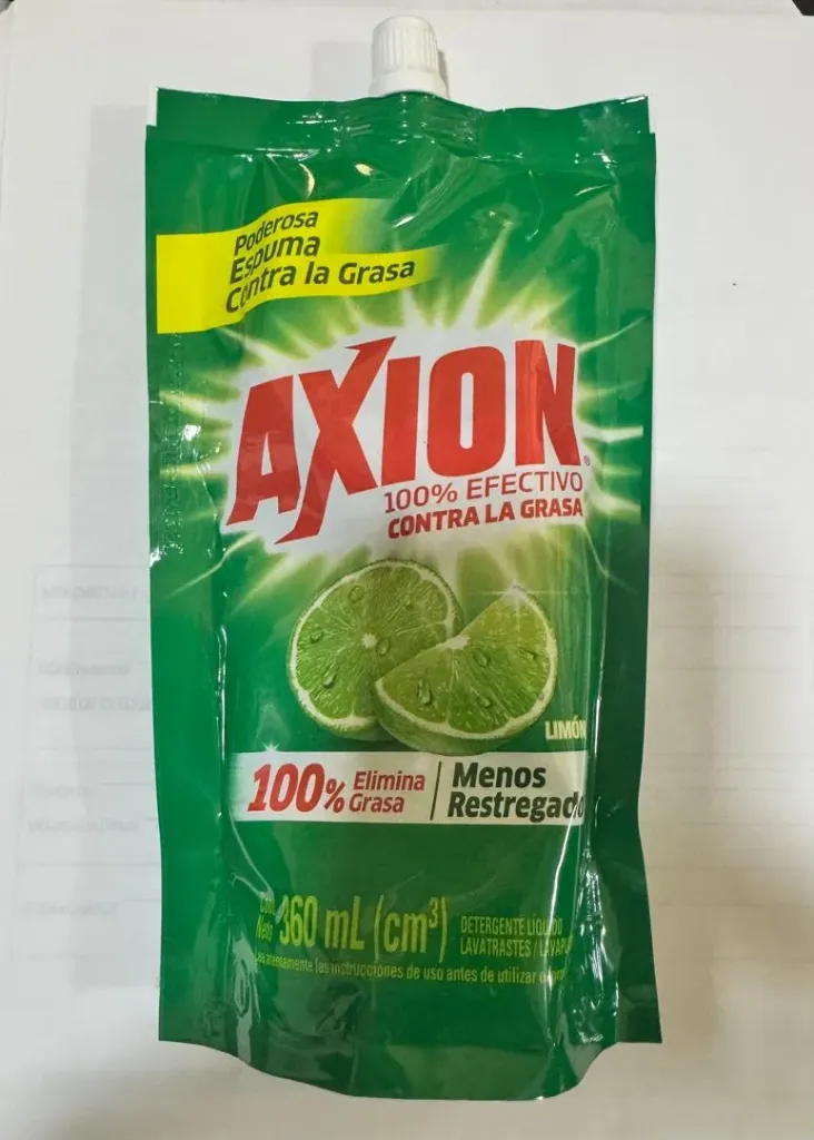 LAVAPLATOS LIQUIDO AXION LIMON 360mL UND