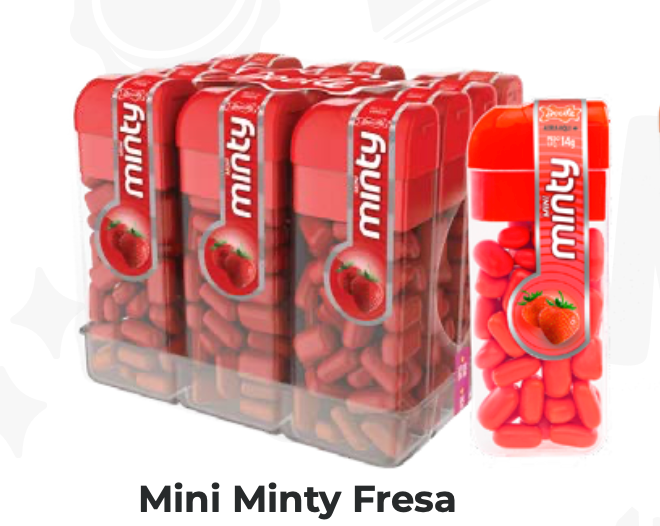 MINI MINTY FRESA DISPLAY X12
