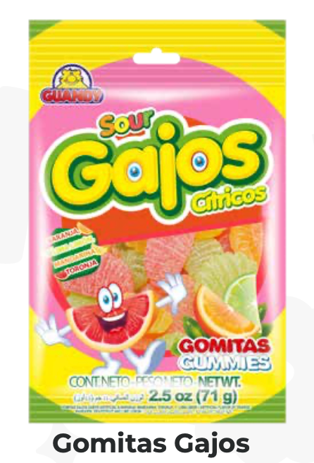 GOMITAS GUANDY GAJOS 71gr UND