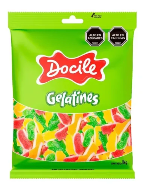 GOMITAS DOCILE BOLSA 1KG TENIS ACIDOS