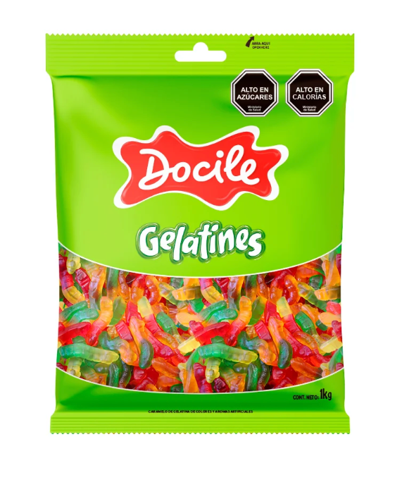 GOMITAS DOCILE BOLSA 1KG CULEBRITAS