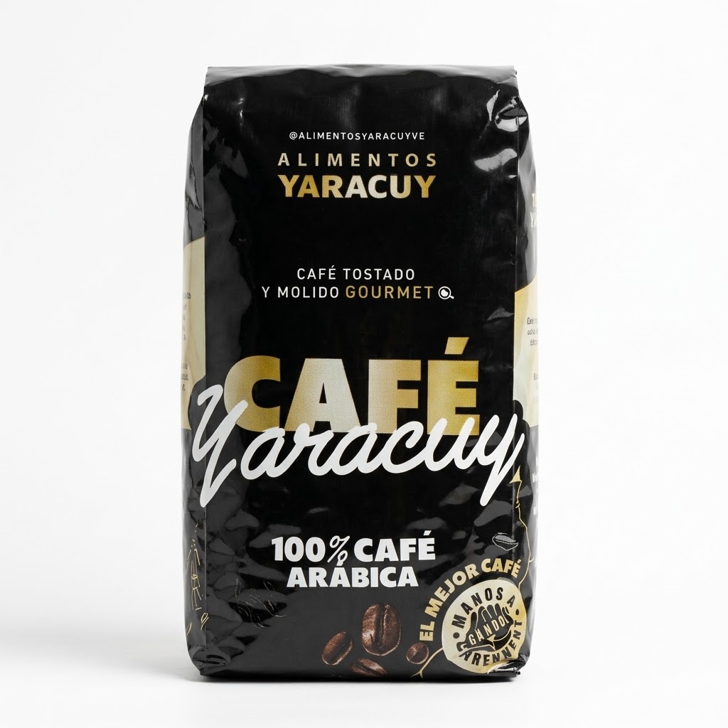 CAFE YARACUY TOSTADO EN GRANOS 500gr UND