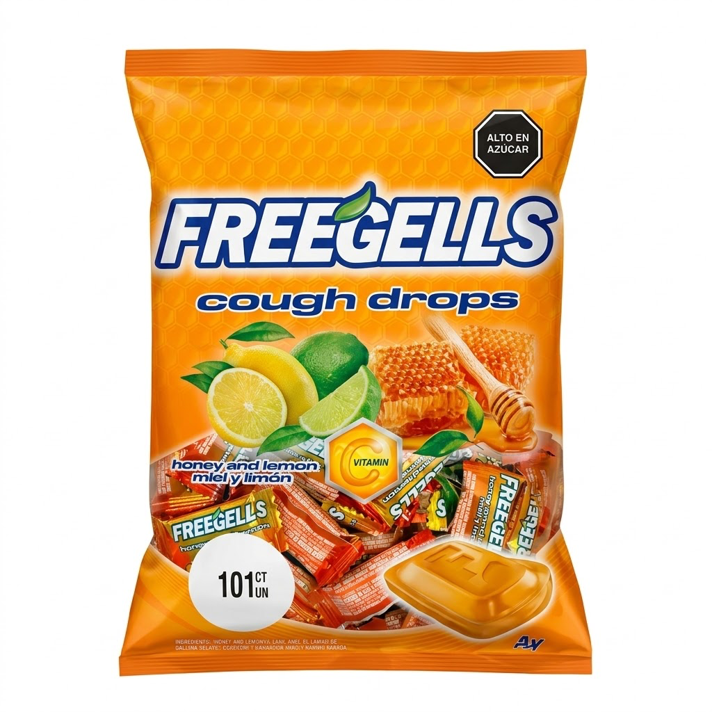 CARAMELO FREEGELLS INDIVIDUAL VIT C PAQ X101
