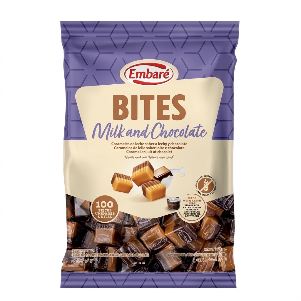 CARAMELO LECHE-CHOCOLATE BOLSA X100
