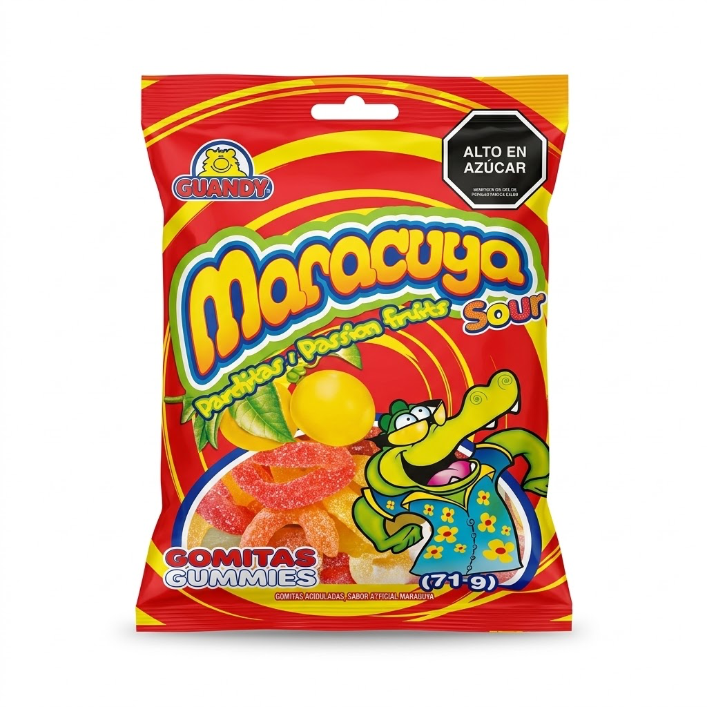 GOMITAS GUANDY MARACUYA 71gr UND