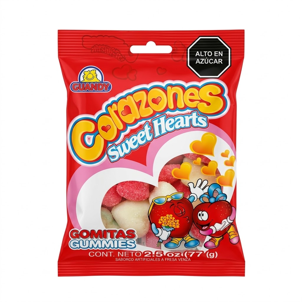 GOMITAS GUANDY CORAZONES 71gr UND