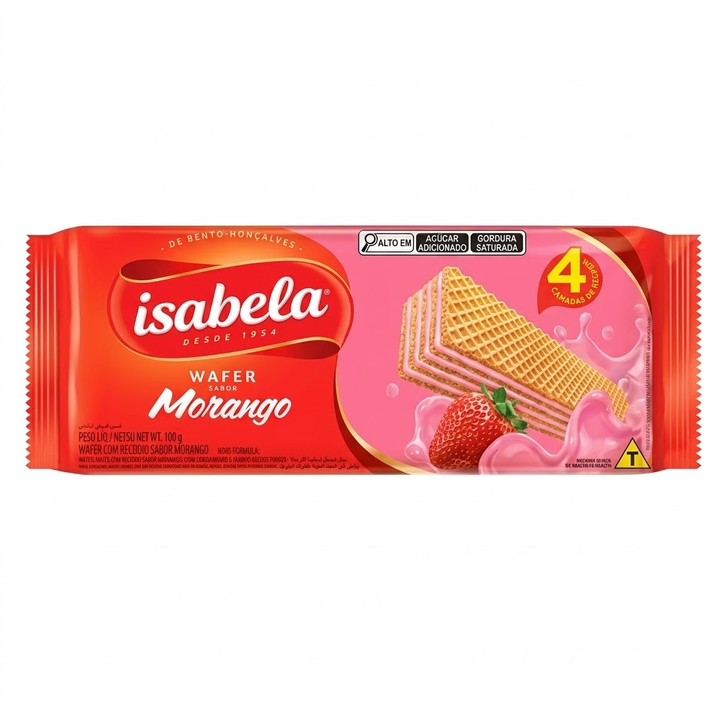 WAFER ISABELA FRESA100gr UND