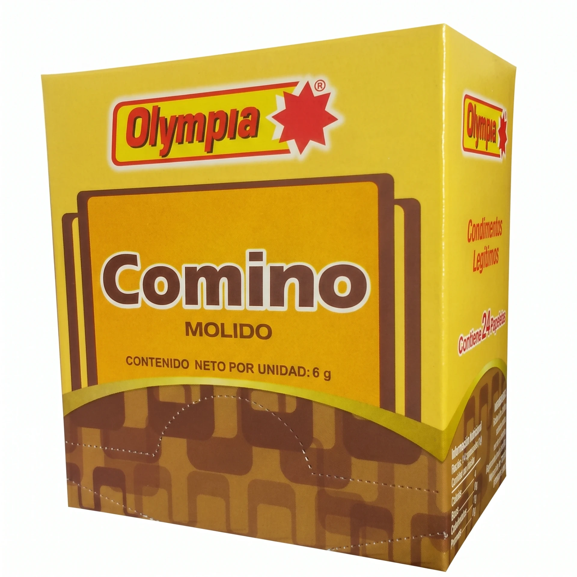 COMINO MOLIDO OLYMPIA 6gr CAJITA X 24UND